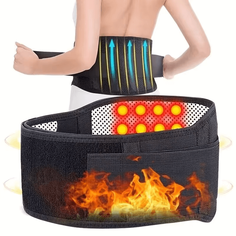 Verstelbare Zelfverwarmende Magnetische Therapie Lumbale Ondersteuning - Pijnverlichtende Warmtegordel voor Lumbaal & Houding