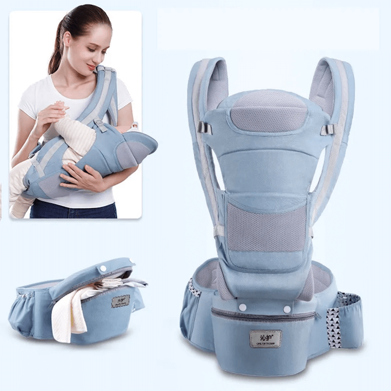 Ergonomische draagzak met opbergruimte