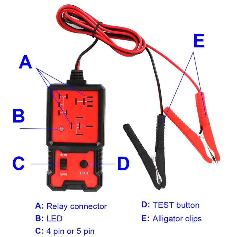 12v compacte auto relais tester