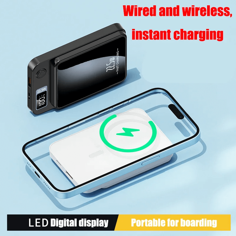 10000mAh draadloze magnetische powerbank