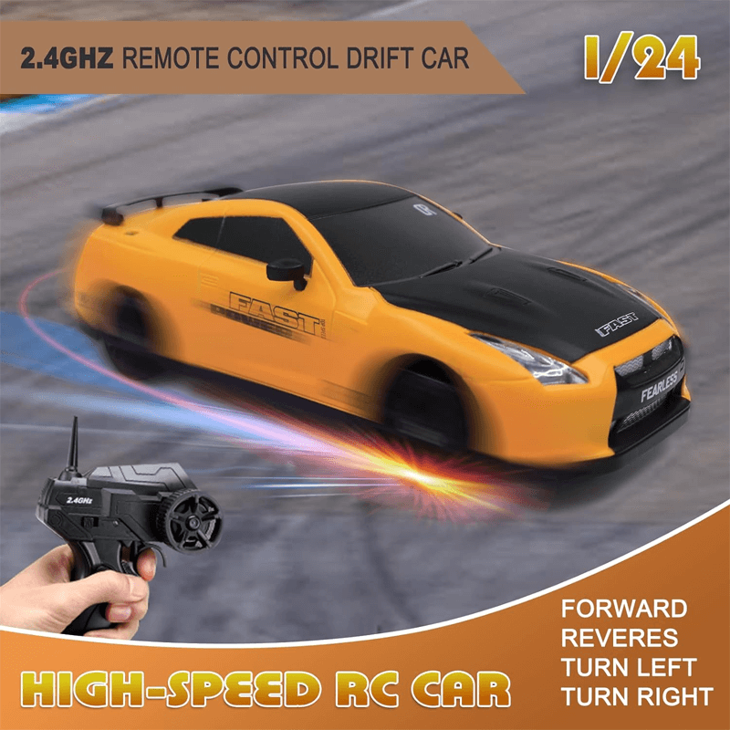 1:24 RC Drift Auto met Vierwielaandrijving - 15km/h Hoge Snelheid en Dynamisch Racen