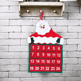 Stoffen Kerst Adventskalender Aftellen - Kerstman 24 Dagen