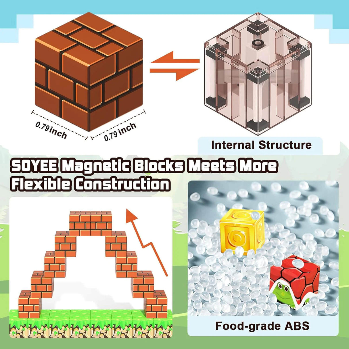 MiniCraft™ Magnetische Bouwstenen - Leren & Creatief Spelen