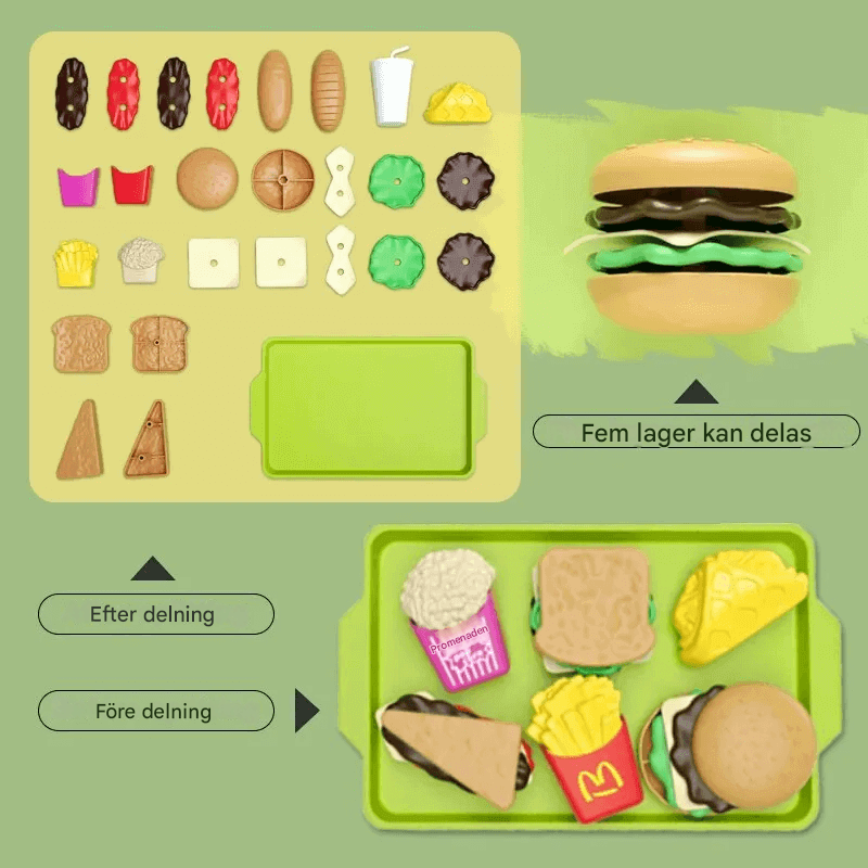Hamburgart bord in miniatuur
