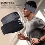 Draadloze Bluetooth Slaap Hoofdband & Oogmasker - Elastische, Comfortabele Hoofdtelefoon met Afneembare Luidsprekers voor Slaap & Oefening