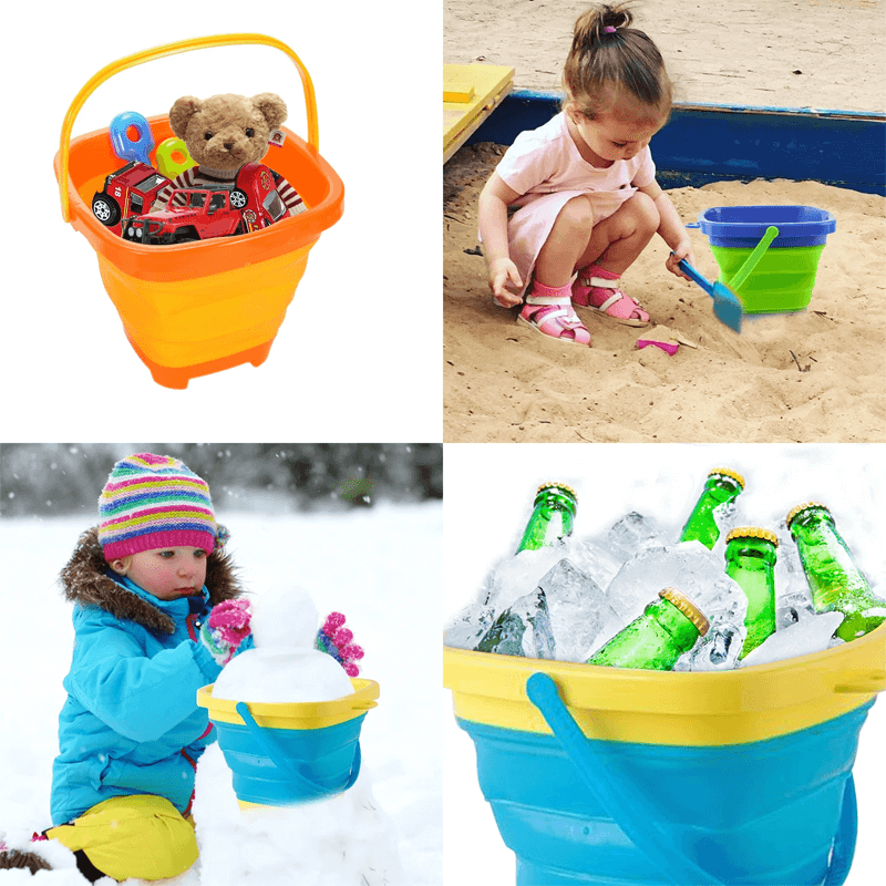 Opvouwbare zandemmer strand speelgoed kinderen 2L