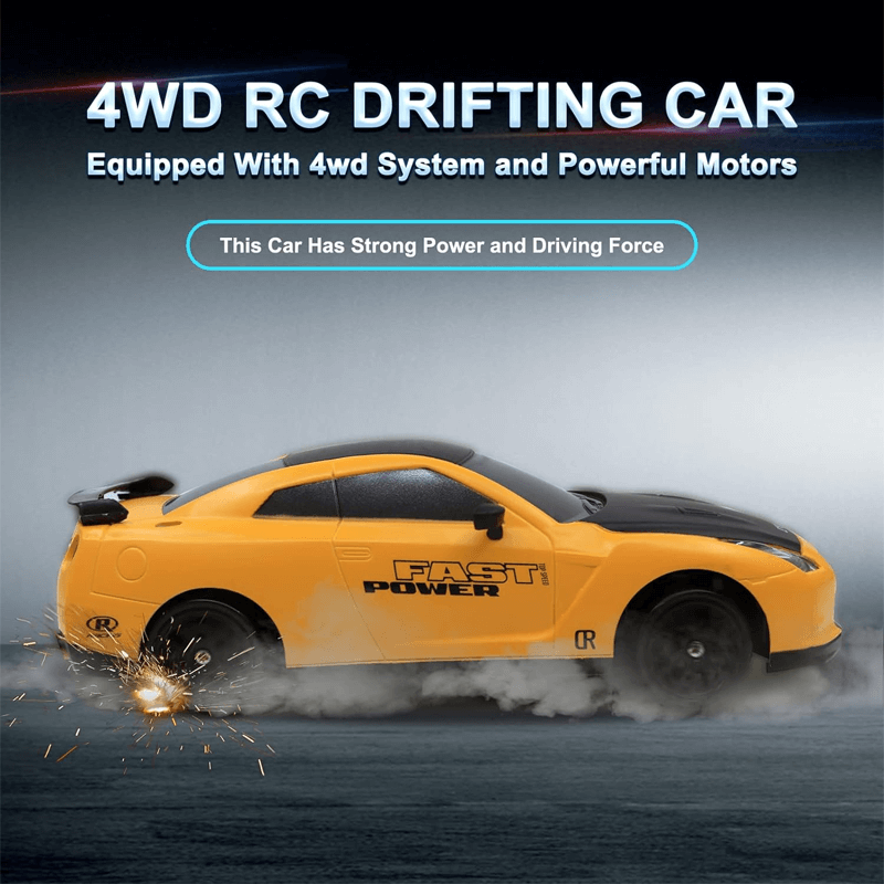 1:24 RC Drift Auto met Vierwielaandrijving - 15km/h Hoge Snelheid en Dynamisch Racen