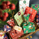 24x Multicoloured kerstcadeauzakjes - kant-en-klare cadeauzakjes