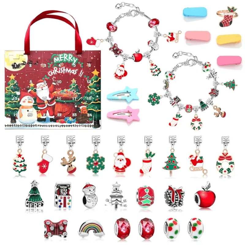 24 Dagen Kerst Adventskalender Sieradendoosje - DIY bedelarmband