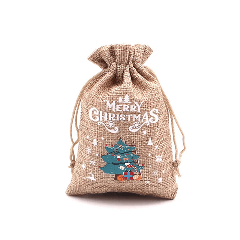 Gezellige kersttas voor kerstcadeaus 10x14cm