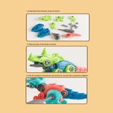 Dinosaurus Ei-set - Verrassingsei met bouwstenen, demonteer en zet je eigen dinosaurussen in elkaar, doe-het-zelf blindbox-speelgoed voor kinderen