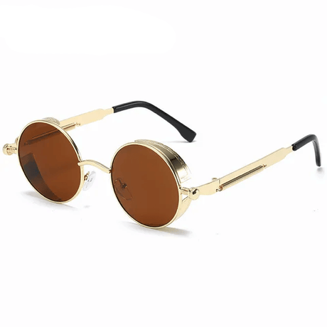 Metalen steampunk zonnebril