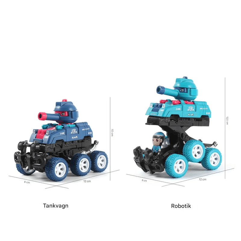 Miniatuur Zeswielig Schuiftank Speelgoed