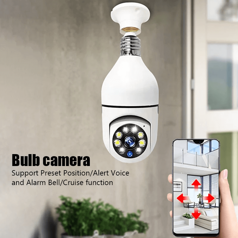 5G WiFi bewakingscamera in lampformaat - Draadloze Smart Motion Sensor