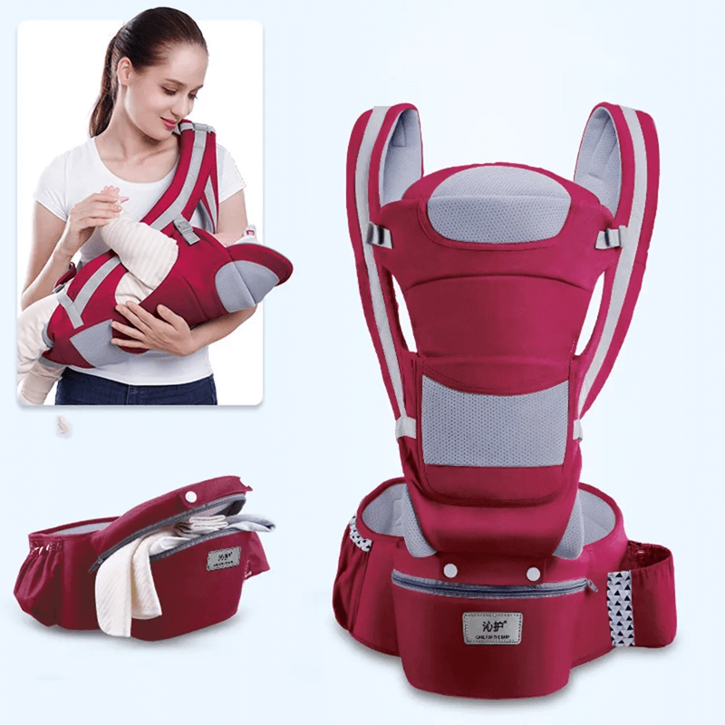 Ergonomische draagzak met opbergruimte