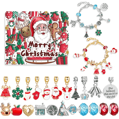 24 Dagen Kerst Adventskalender Sieradendoosje - DIY bedelarmband
