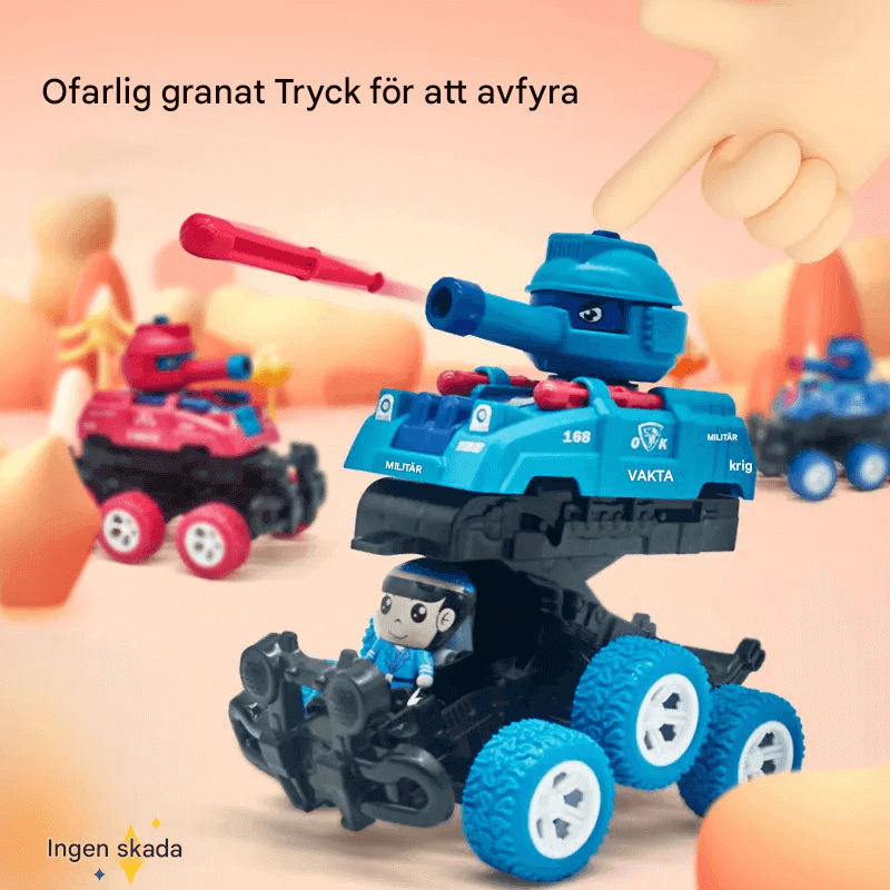 Miniatuur Zeswielig Schuiftank Speelgoed