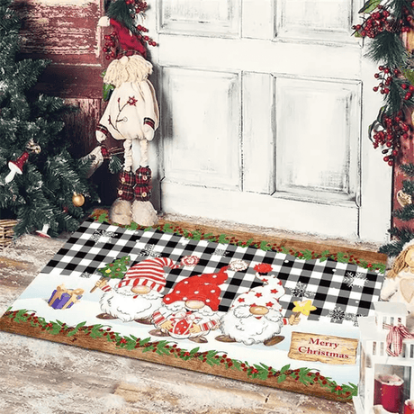 Vrolijk kerstfeest deurmat om kerst te verwelkomen 40x60cm