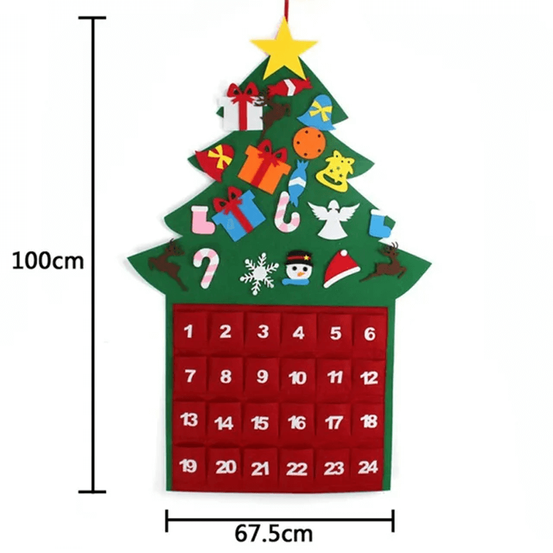 Jultome Sneeuwpop adventskalender met 24 vakken