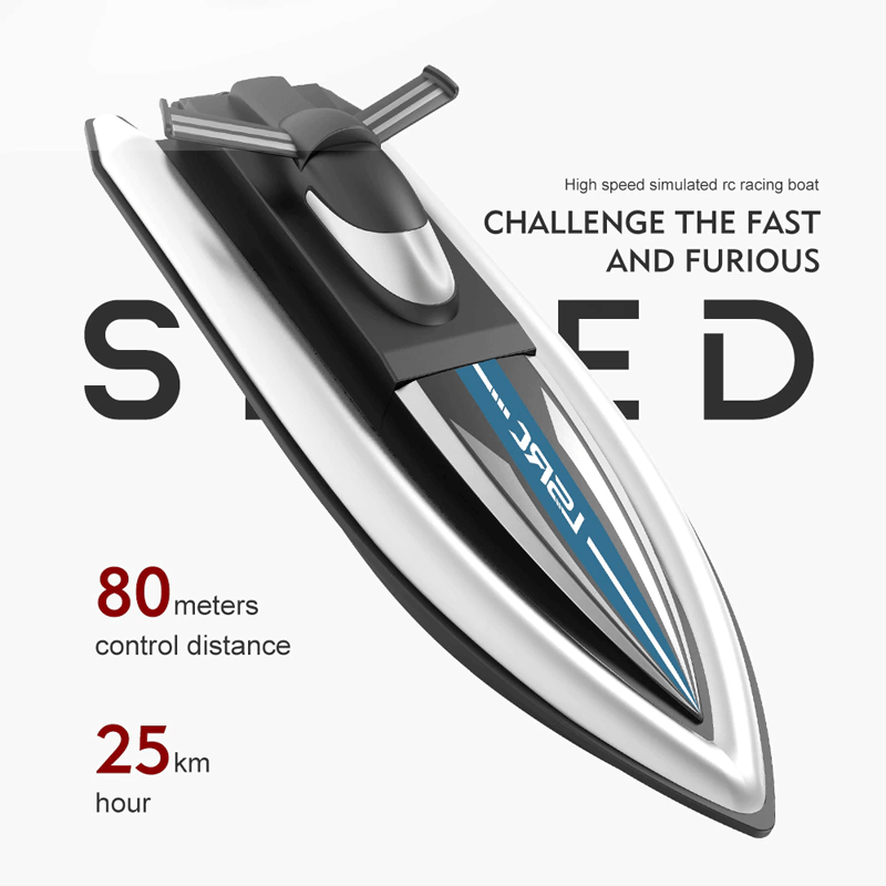 Snelle boot met afstandsbediening - 25 km/u raceboot met IPX4 waterdichtheid en waterkoeling