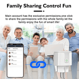 Slimme wifi-contactdoos 16A/20A - Spraakgestuurde contactdoosadapter