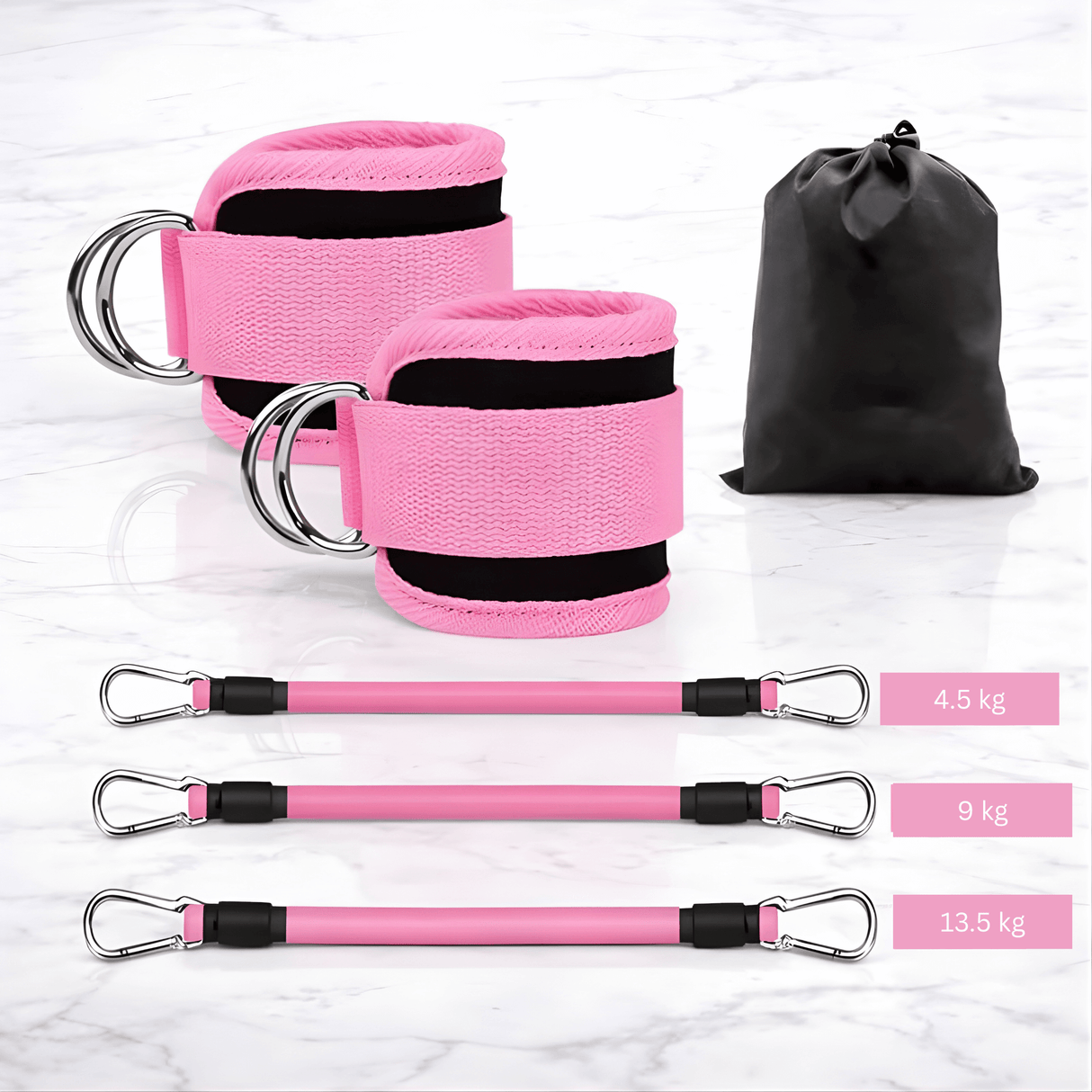 BootyFlex – Fotledsbaserat Motståndsbandset med Justerbar Belastning för Ben, Höfter & Hemmaträning