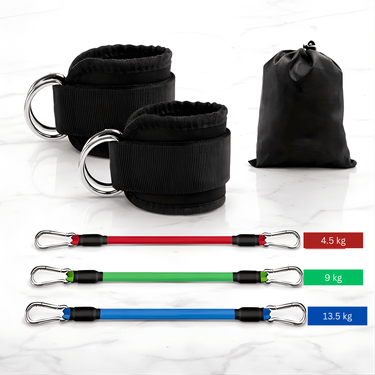 BootyFlex – Fotledsbaserat Motståndsbandset med Justerbar Belastning för Ben, Höfter & Hemmaträning