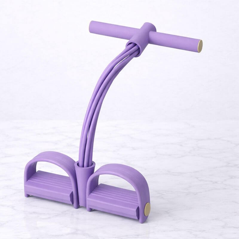 FlexPulse – Pedalbaserat Träningsredskap med Motståndsband för Stretching, Mage, Ben, Armar & Helkroppsträning