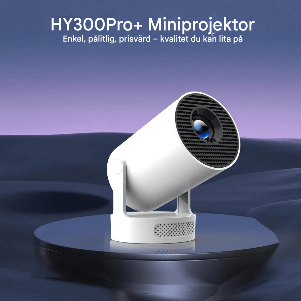 LumiCast View – Magcubic HY300 Pro+ Mini Projektor med Android 11, WiFi 6 & 720P LED-Bild för Hemmabio och Underhållning