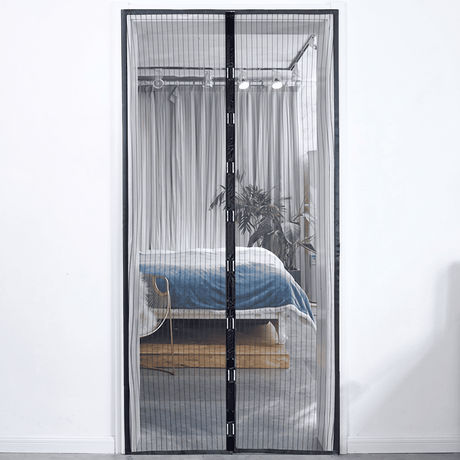 Magnetisch muskietennet voor deur met automatische sluiting | Insectennet met magnetisch slot - Bescherming tegen muggen voor patio, balkon & ingang (Meerdere maten)