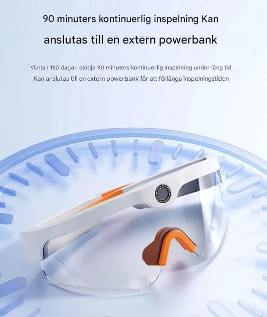 SmartSol - Zonnebril met ingebouwde camera en draadloze hoofdtelefoon | Compact en functioneel voor actieve avonturen