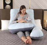 MammaLugn - U-vormig Zwangerschapskussen 130×70 cm | Comfort en Ondersteuning voor Zwangere en Nieuwe Moeders