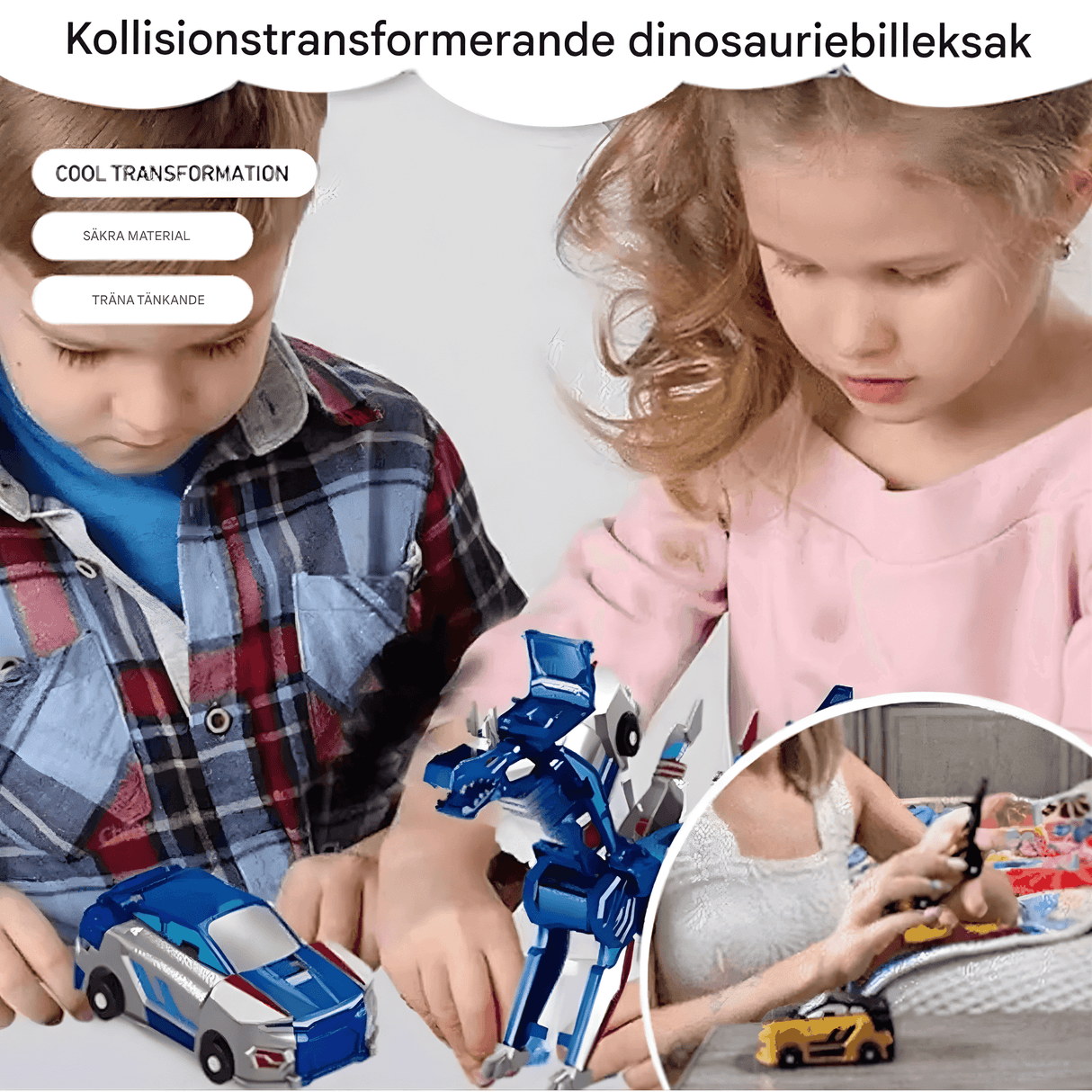 SkyDrake – Magnetisk Kollision-Bil som Förvandlas till Flygande Drake | 2-i-1 Lekfordon för Fantasi & Rörelselek