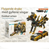SkyDrake – Magnetisk Kollision-Bil som Förvandlas till Flygande Drake | 2-i-1 Lekfordon för Fantasi & Rörelselek