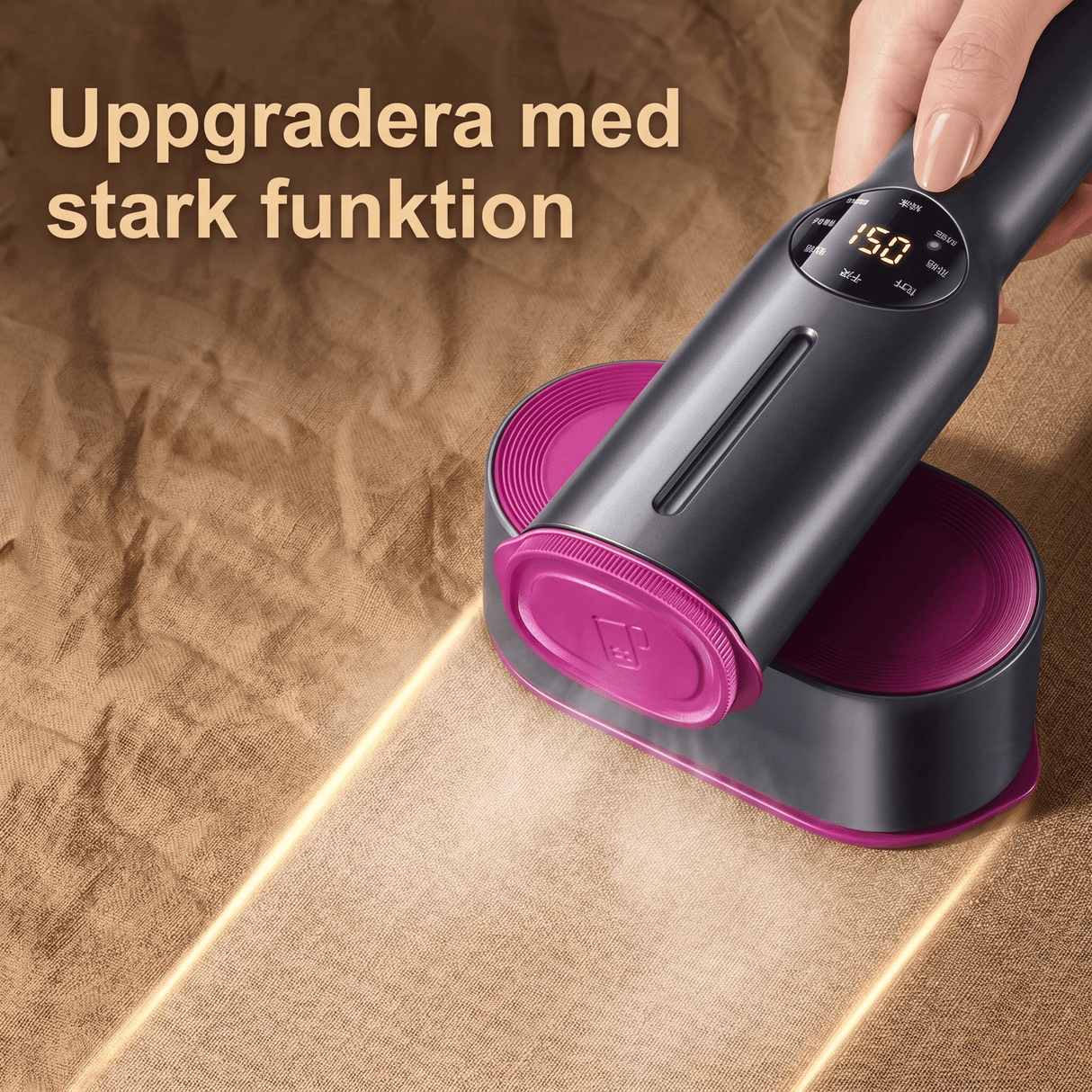 SmoothMist – Handhållen Steamer & Mini Strykjärn med Ånga & 2-i-1 Funktion, 1200W & Snabb Uppvärmning