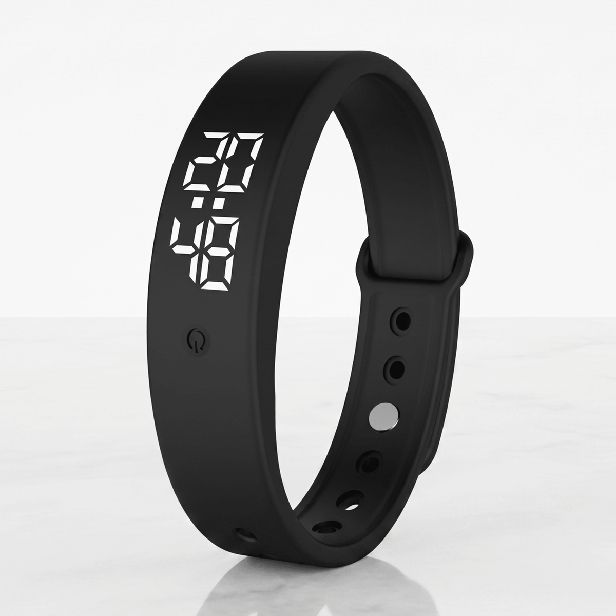 TempWave – Smart Armband med Temperaturmätare och Feberlarm – Vattentät Klocka med Vibrationslarm, Timer och Kalender