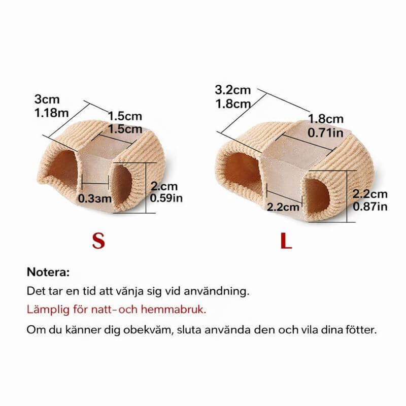 ToeAlign – Silikonbaserad Tåseparator för Fotkomfort, Pedikyr & Vardagsstöd i Skor och Hemma