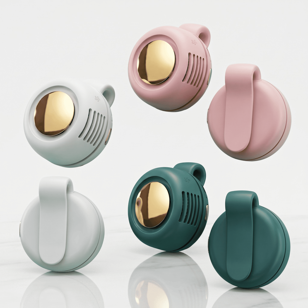 VortBreeze – Portabel Mini Fläkt med Klämma – 360° Luftflöde, 3 Hastigheter och USB-Laddning