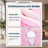 WarmCloak – Bärbar Eluppvärmd Filt med Huva och Fotfickor – Tvättbar Värmefilt med Timer och 9 Temperaturlägen
