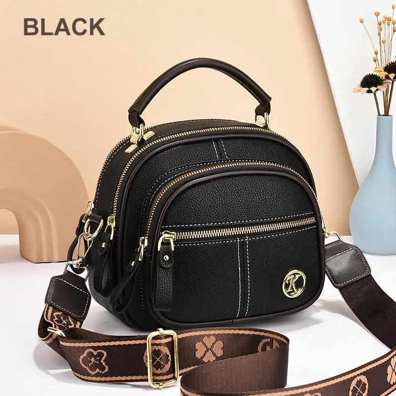 Vrouwen PU Leren Crossbody Tas - Ruime Schoudertas met Verstelbare Riem, Stijlvolle & Praktische Handtas
