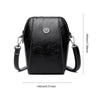 Vintage Crossbody Leren Tas voor Vrouwen - Verstelbare Schouderriem, Compact Ontwerp en Elegante Stijl