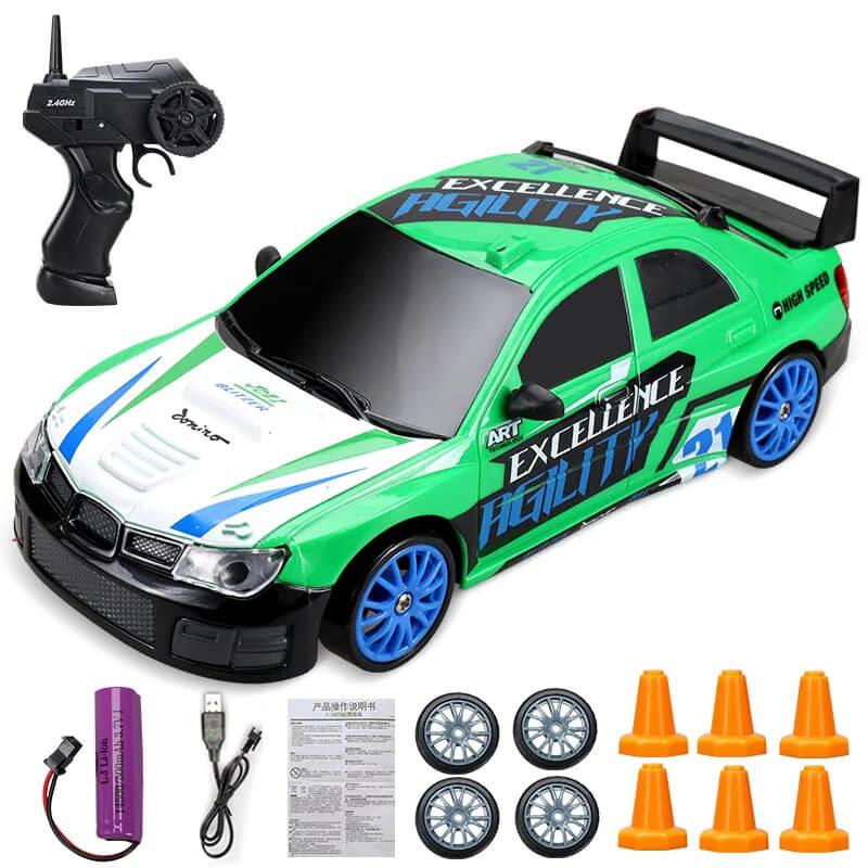 1:24 RC Drift Auto met Vierwielaandrijving - 15km/h Hoge Snelheid en Dynamisch Racen