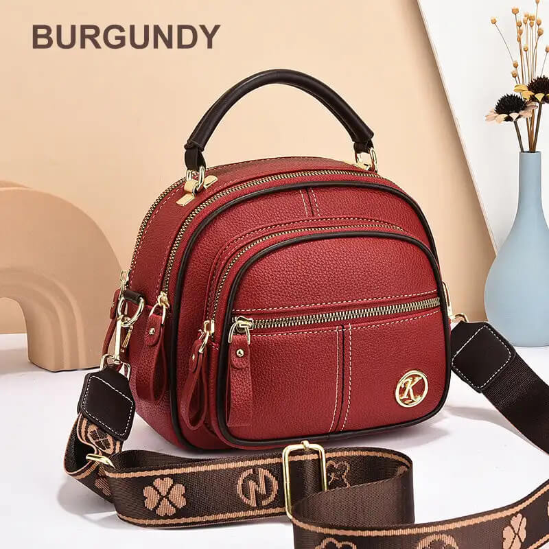 Vrouwen PU Leren Crossbody Tas - Ruime Schoudertas met Verstelbare Riem, Stijlvolle & Praktische Handtas