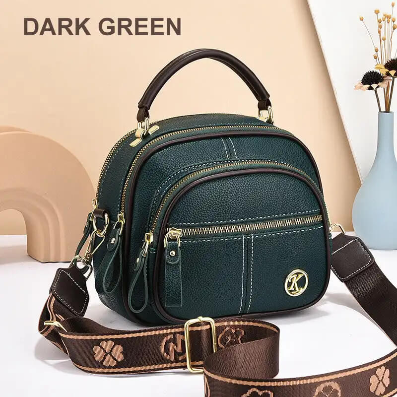 Vrouwen PU Leren Crossbody Tas - Ruime Schoudertas met Verstelbare Riem, Stijlvolle & Praktische Handtas
