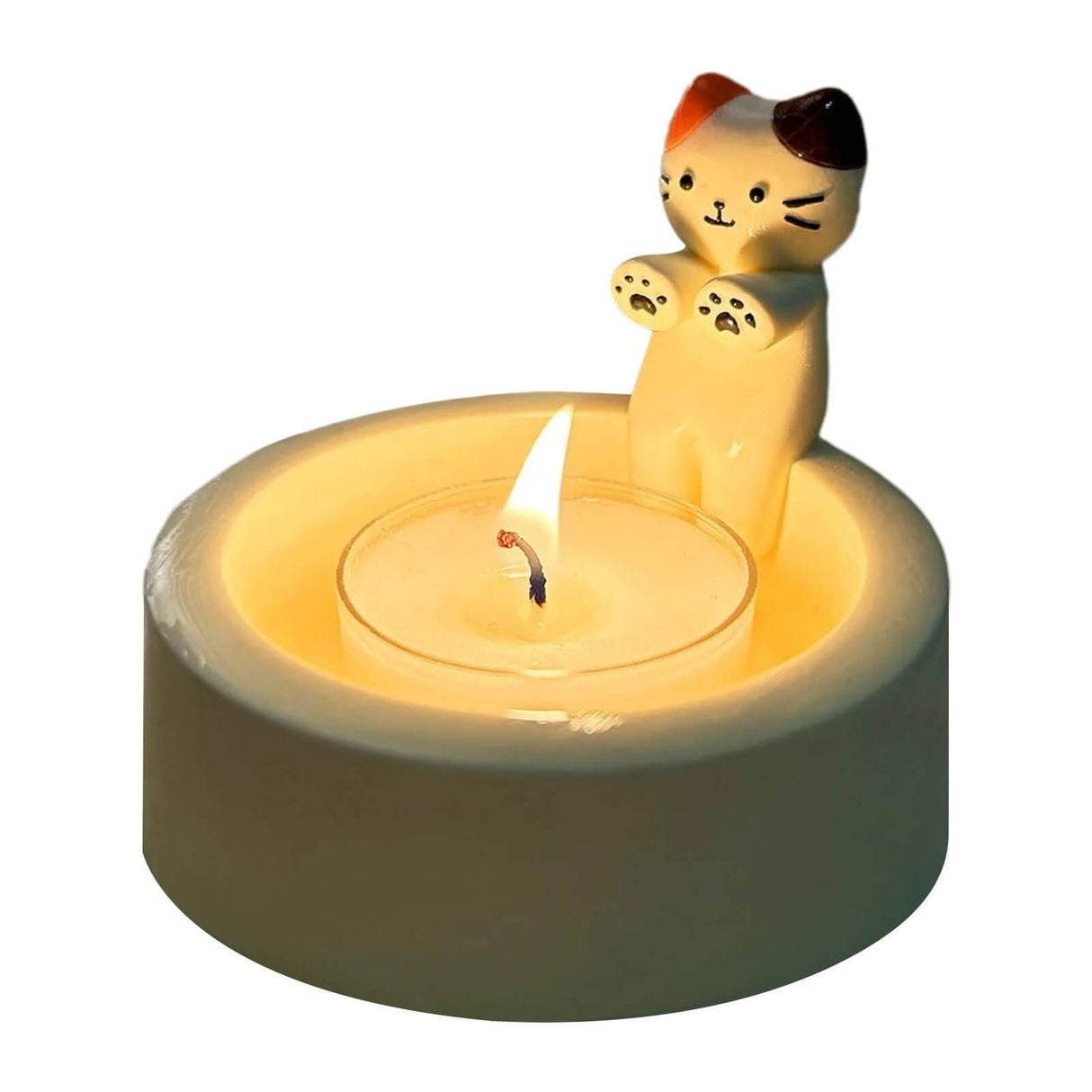 PawFlicker - Decoratieve op dieren geïnspireerde kaarsenhouder voor warmte en sfeer
