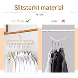ClosetEase - Ruimtebesparende kleerhanger | Multifunctionele kleerhanger met 9 haken & 360° draaibare haak