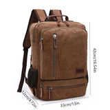 NomadiqPack - Vintage Canvas rugzak voor op reis | Stijl, functie en flexibiliteit in één