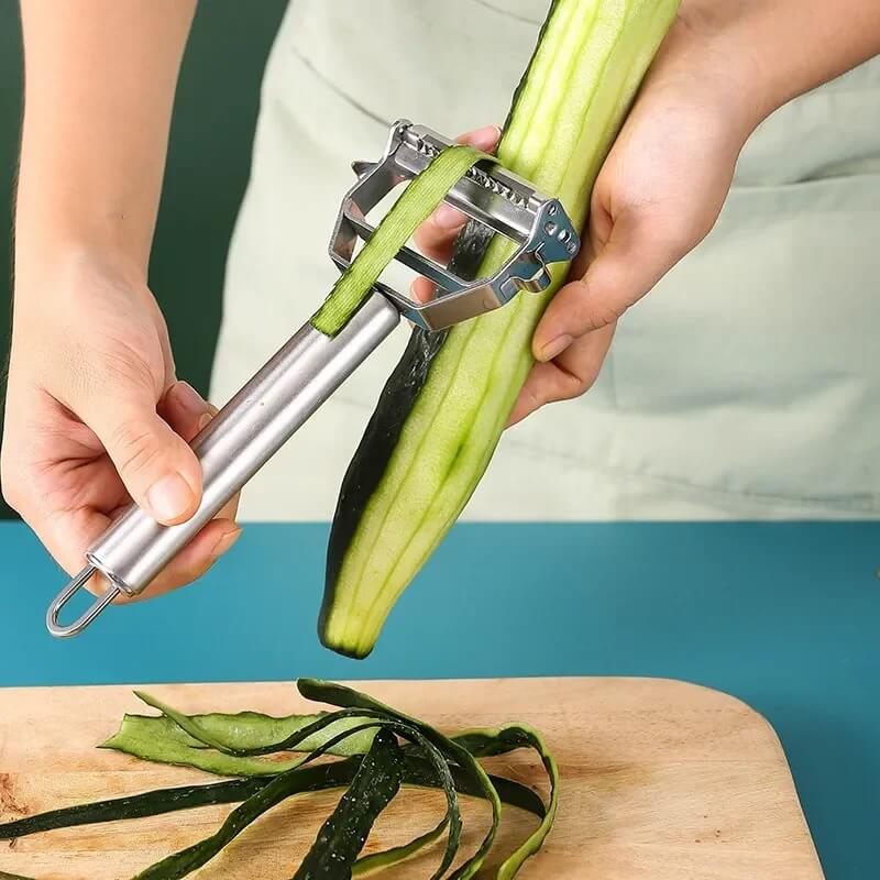 EasyGrate - Multifunctionele 4-in-1 roestvrijstalen dunschiller en rasp - Eenvoudig en snel snijden in de keuken