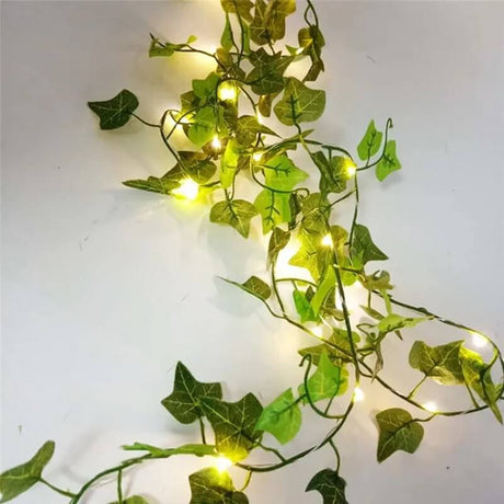 VineGlow - Snoer van groene bladeren op batterijen - Creëer een gezellige sfeer in huis of in de tuin