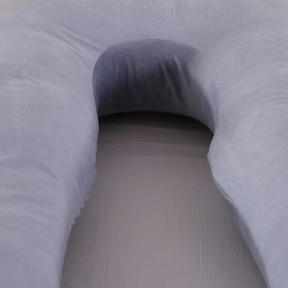 MammaLugn - U-vormig Zwangerschapskussen 130×70 cm | Comfort en Ondersteuning voor Zwangere en Nieuwe Moeders